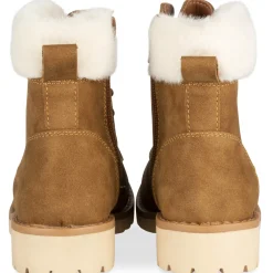 Bottines COGNAC Fille Motif Uni A Enfiler