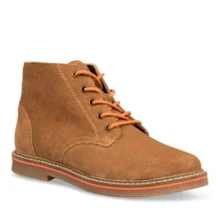 Bottines COGNAC Garçon CUIR Lacets