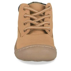 Bottines COGNAC Garçon CUIR Motif Uni Lacets