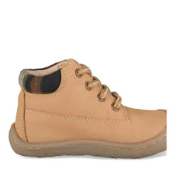 Bottines COGNAC Garçon CUIR Motif Uni Lacets