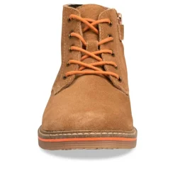 Bottines COGNAC Garçon CUIR Lacets