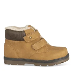 Bottines COGNAC Garçon Motif Uni Scratch