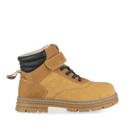 Bottines COGNAC Garçon Motif Uni Scratch