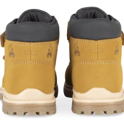 Bottines COGNAC Garçon Motif Uni Scratch