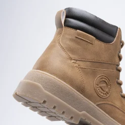 Bottines COGNAC Garçon Motif Uni Lacets