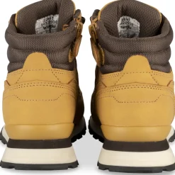Bottines COGNAC Garçon Motif Uni Lacets