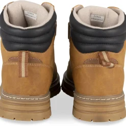 Bottines COGNAC Garçon Motif Uni Scratch