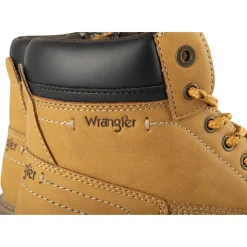 Bottines COGNAC Garçon Motif Uni Lacets