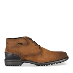 Bottines COGNAC Homme Motif Uni Lacets