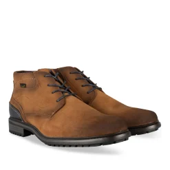 Bottines COGNAC Homme Motif Uni Lacets