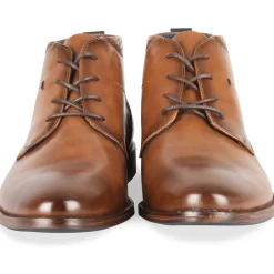 Bottines COGNAC Homme Motif Uni Lacets