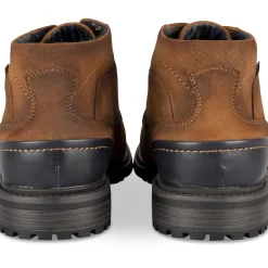Bottines COGNAC Homme Motif Uni Lacets