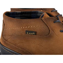 Bottines COGNAC Homme Motif Uni Lacets