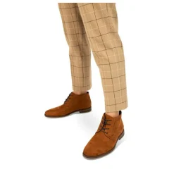 Bottines COGNAC Homme Motif Uni Lacets