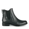 Bottines Confort NOIR Femme CUIR Motif Uni Fermeture éclair