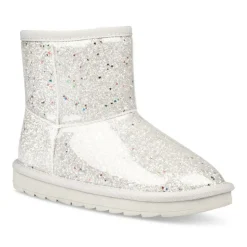 Bottines Fourré ARGENT Fille Motif Uni A Enfiler