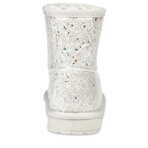 Bottines Fourré ARGENT Fille Motif Uni A Enfiler