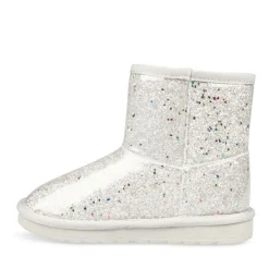 Bottines Fourré ARGENT Fille Motif Uni A Enfiler