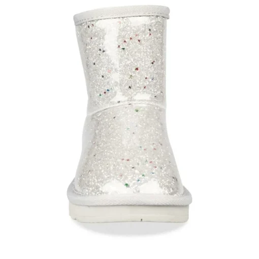 Bottines Fourré ARGENT Fille Motif Uni A Enfiler