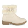 Bottines Fourré BEIGE Fille Motif Paillettes Fermeture éclair