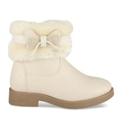 Bottines Fourré BEIGE Fille Motif Paillettes Fermeture éclair