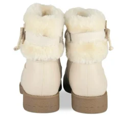 Bottines Fourré BEIGE Fille Motif Paillettes Fermeture éclair