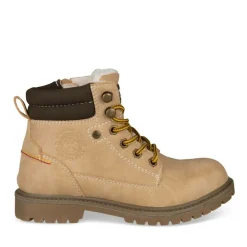 Bottines Fourré BEIGE Garçon Lacets