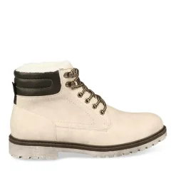 Bottines Fourré BLANC Homme Lacets