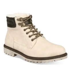 Bottines Fourré BLANC Homme Lacets