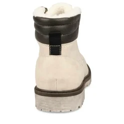 Bottines Fourré BLANC Homme Lacets
