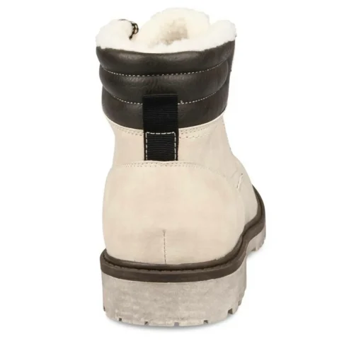Bottines Fourré BLANC Homme Lacets