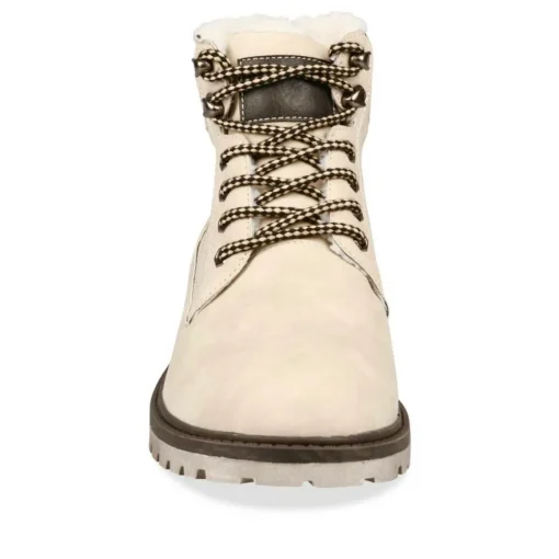 Bottines Fourré BLANC Homme Lacets