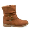 Bottines Fourré COGNAC Femme Motif Uni