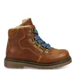Bottines Fourré COGNAC Garçon Lacets