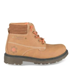 Bottines Fourré COGNAC Garçon Motif Uni Fermeture éclair