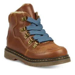 Bottines Fourré COGNAC Garçon Lacets