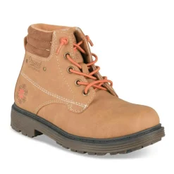 Bottines Fourré COGNAC Garçon Motif Uni Fermeture éclair