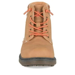 Bottines Fourré COGNAC Garçon Motif Uni Fermeture éclair