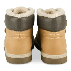 Bottines Fourré COGNAC Garçon Motif Uni Scratch