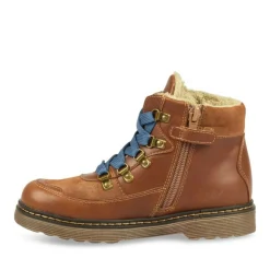 Bottines Fourré COGNAC Garçon Lacets