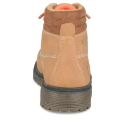 Bottines Fourré COGNAC Garçon Motif Uni Fermeture éclair