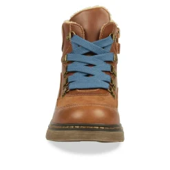 Bottines Fourré COGNAC Garçon Lacets