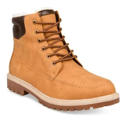 Bottines Fourré COGNAC Homme Lacets