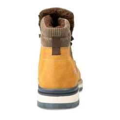 Bottines Fourré COGNAC Homme Motif Uni Lacets