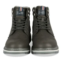 Bottines Fourré GRIS Homme Motif Uni Lacets