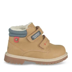 Bottines Fourré JAUNE Garçon Motif Uni Scratch
