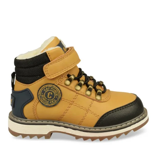 Bottines Fourré JAUNE Garçon Scratch