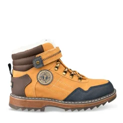Bottines Fourré JAUNE Garçon Motif Uni Scratch
