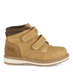 Bottines Fourré JAUNE Garçon Motif Uni Scratch