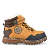 Bottines Fourré JAUNE Garçon Motif Uni Scratch